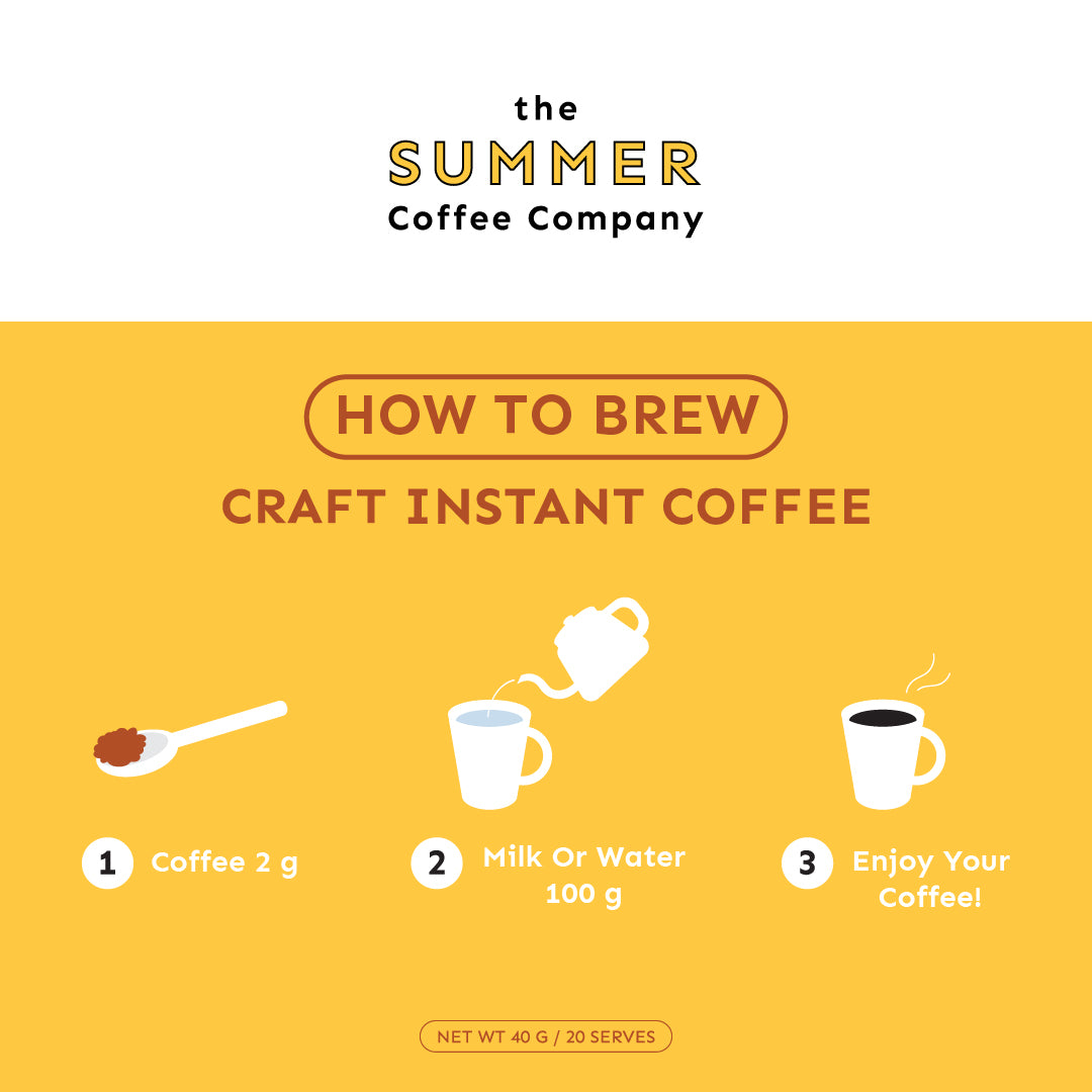 Craft Instant coffee Classic The Summer Coffee Company