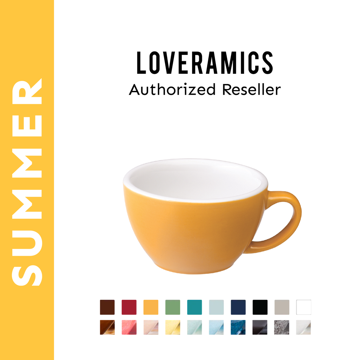 Loveramics 80ml / 3oz Egg Coffee Cup in potters colours