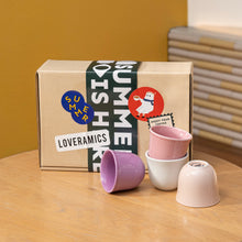 Load image into Gallery viewer, (Loveramics Gift Set) "Mauve" Morn Embossed Tasting Cup Set