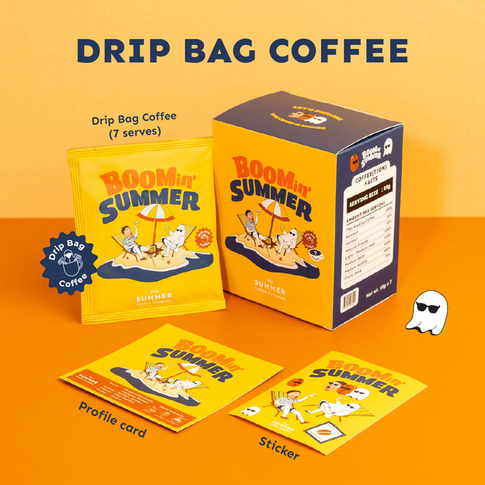 THAI COFFEE WITH SUMMER [1/4] - BOOMin' SUMMER I เมล็ดกาแฟคั่ว และ กาแฟดริปแบค The Summer Coffee Company