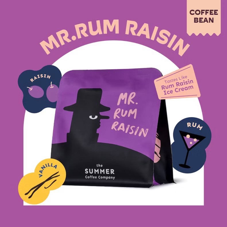 เมล็ดกาแฟคั่ว MR. RUM RAISIN – The Summer Coffee Company