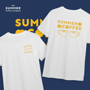Coffee Please T-Shirt l เสื้อยืดลาย Coffee Please - The Summer Coffee Company