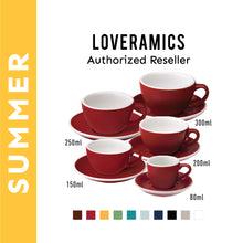 Load image into Gallery viewer, Loveramics ชุดแก้วกาแฟเซรามิค รุ่น EGG Set (Cup &amp; Saucer) - Classic Colors
