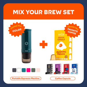 OUTIN NANO READY TO BREW SET I Outin Nano Portable Espresso Machine + Coffee Capsule