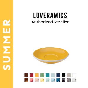 LOVERAMICS จานรองแก้วเซรามิค  ขนาด 11.5 cm สำหรับแก้วทรง Egg  (Saucer Suitable with Egg 80ml.)