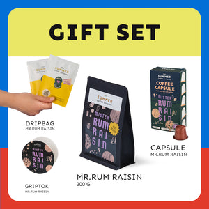 [Summer Gift set] Rum Lover l Mr.Rum Raisin กล่องของขวัญคริสต์มาส ปีใหม่ กิฟเซตกาแฟ Griptok